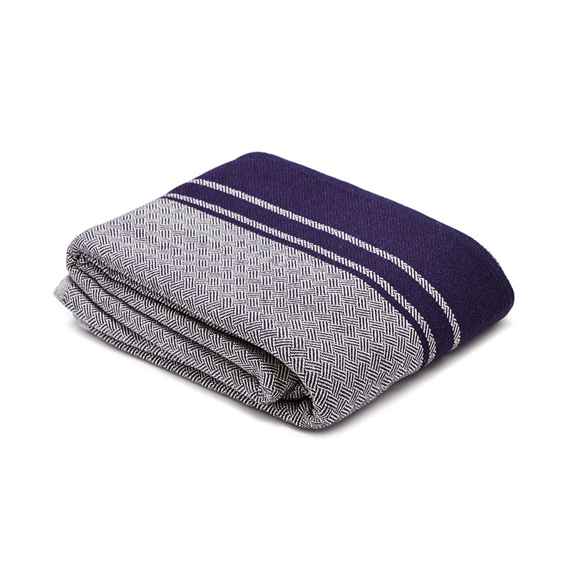 Mungo-Quill-Cotton-Throw-Blue