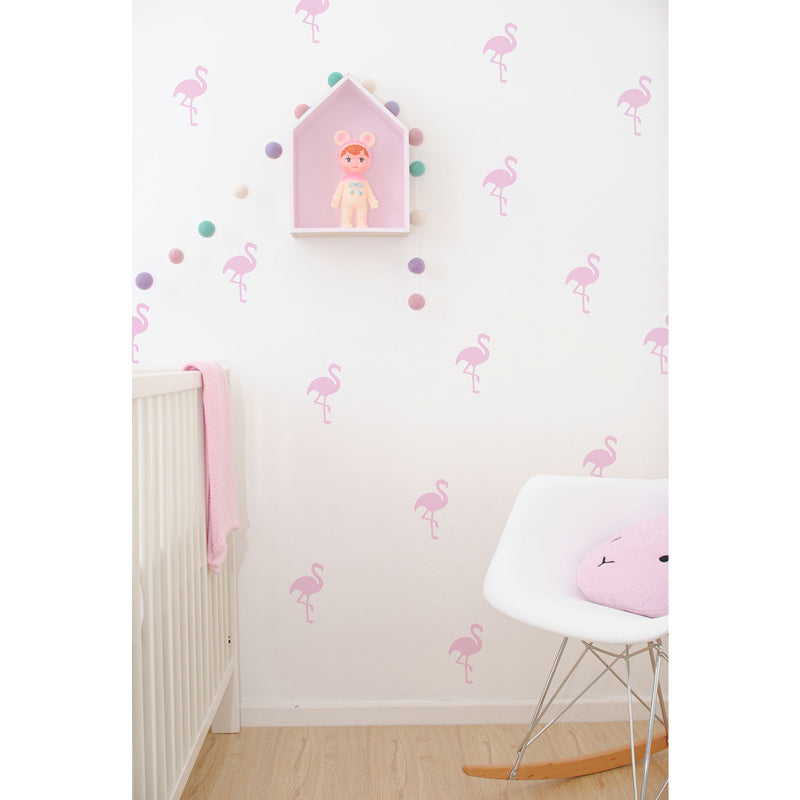 Wall-Vinyls-Pink-Flamingoes