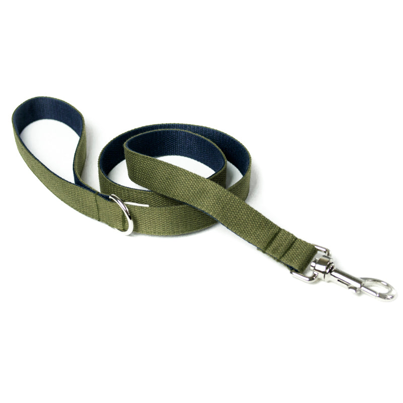 two-tone-cotton-dog-lead-green-navy