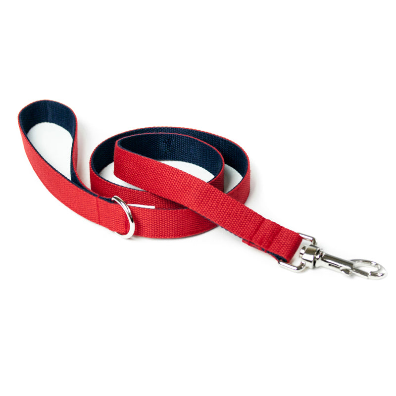 two-tone-cotton-dog-lead-red-navy
